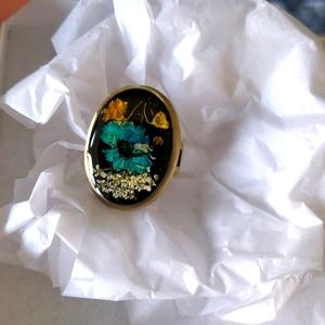 One of a kind flower ring